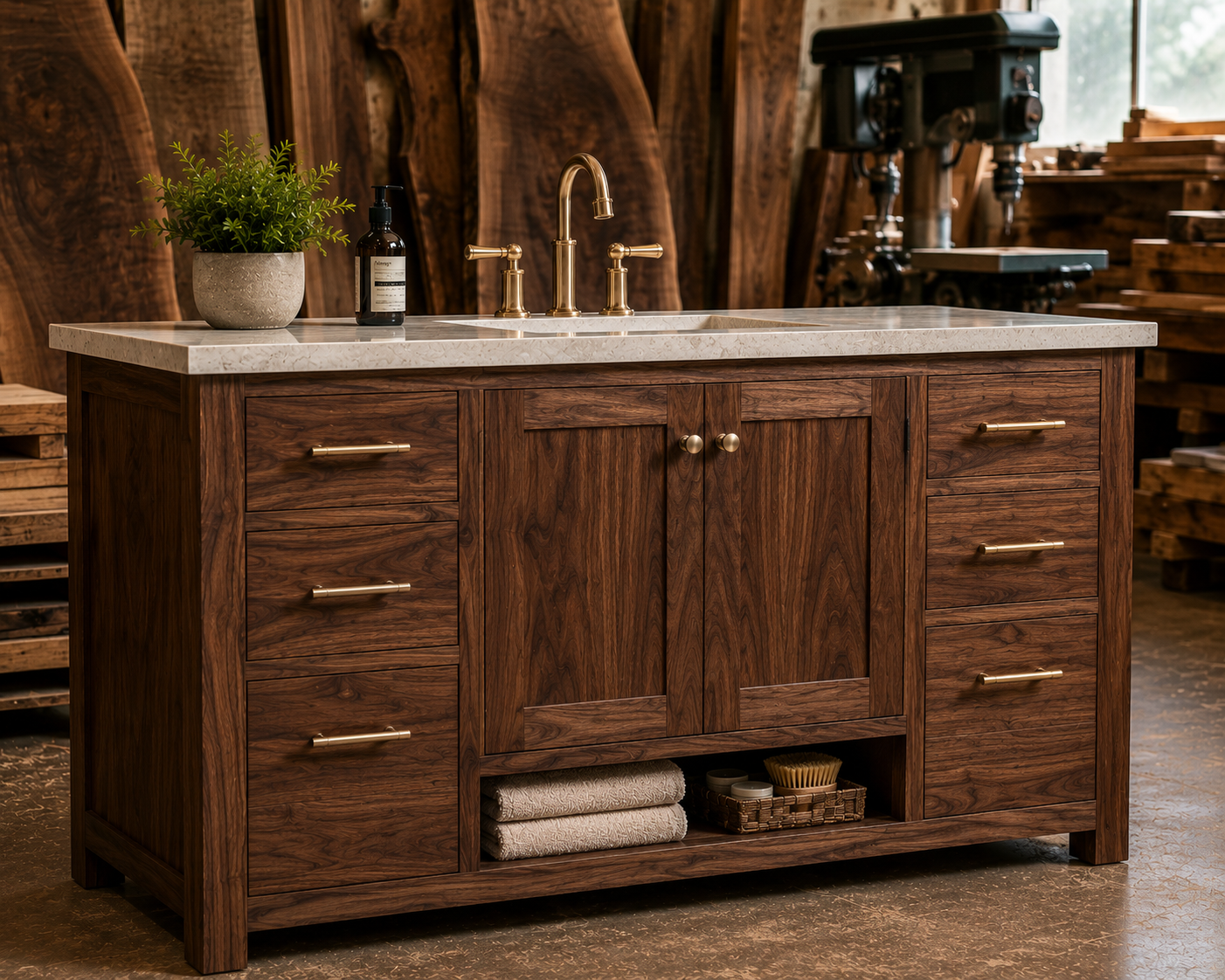 Custom Spa Vanity Cabinet – Deposit