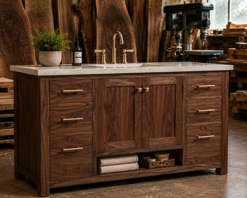 Custom Spa Vanity Cabinet – Deposit